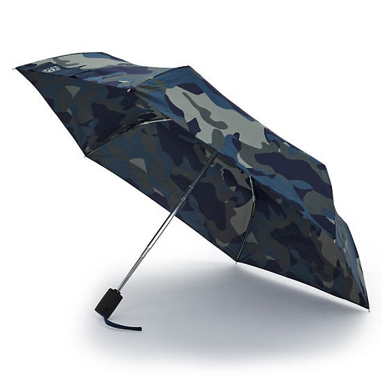 Kipling New Printed Umbrella Auto Open Tillbehör Grå Camo | SE 1504WN